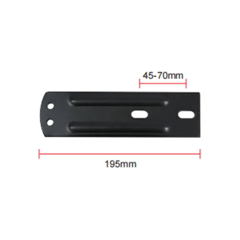 452.4g Base de Placa de Acero Empotrada para Columna de Soporte de Reposabrazos con Diseño de 2 Agujeros A-06