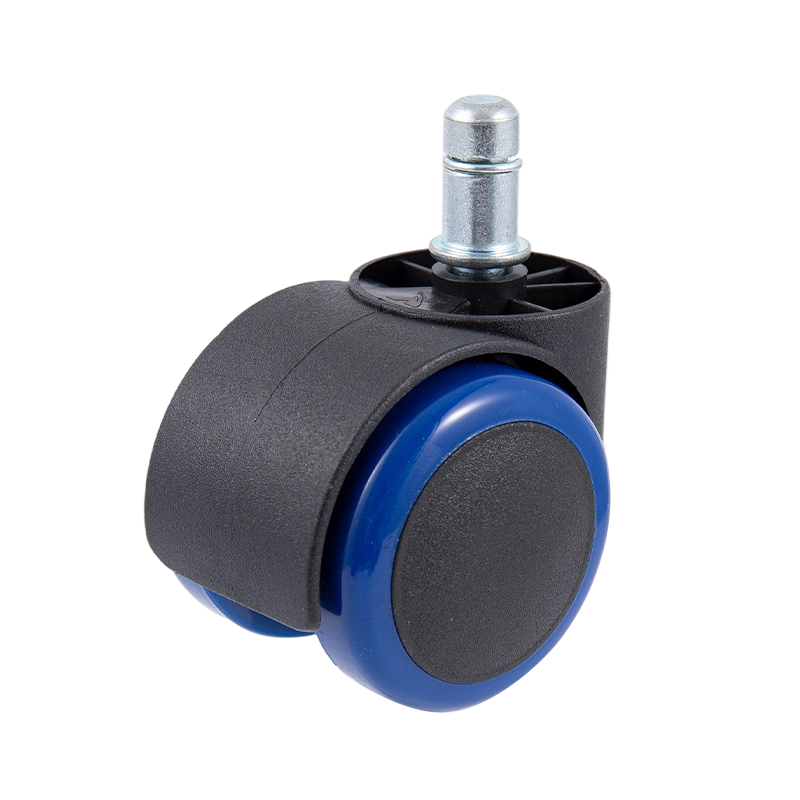 50/38 accesorios universales universales de rueda de PU negro y azul para sillas de oficina