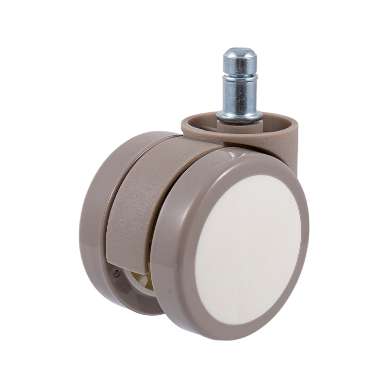 60/38 Silla de oficina de White-Brown PU Wheel, silla de juego, accesorios de lanzadores de silla de malla