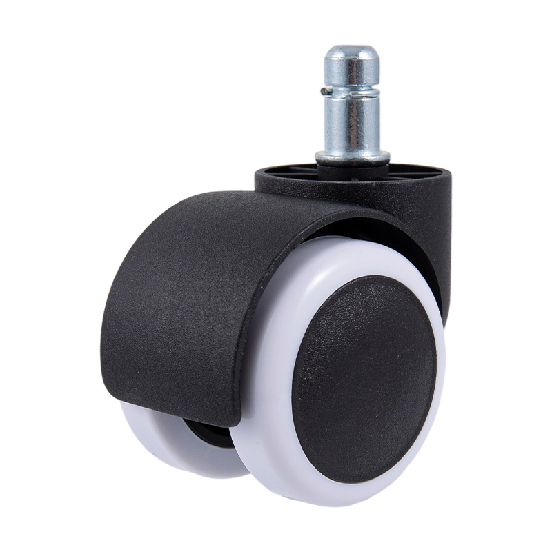 50/38 Accesorios universales de PU Wheel Black-White Wheel para sillas de oficina