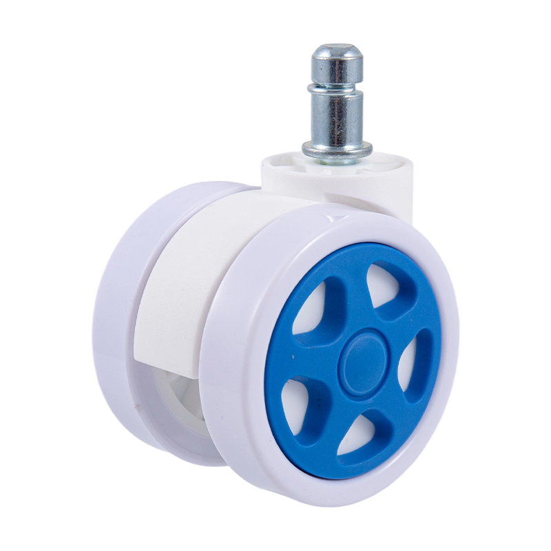 60/32 Rueda de carreras totalmente blanca (azul de 5 hoyos) Accesorios universales de Caster para sillas de oficina y sillas de malla
