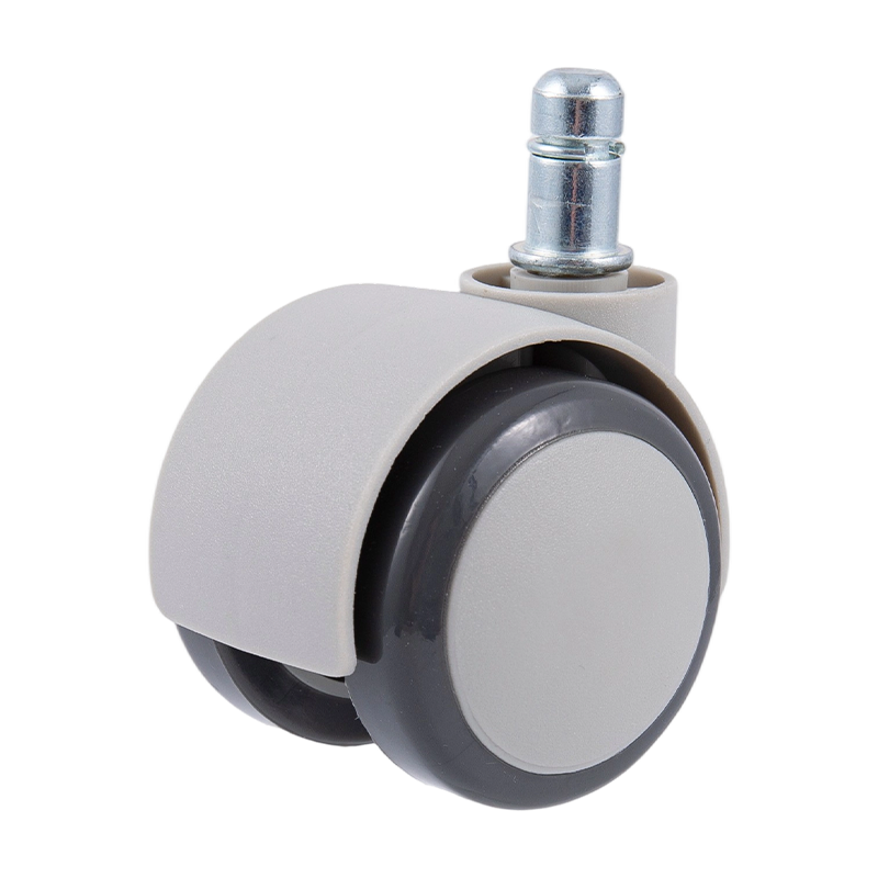 Ruedas positivas de presión PU gris para sillas para niños con bocadillo de boca pequeña s