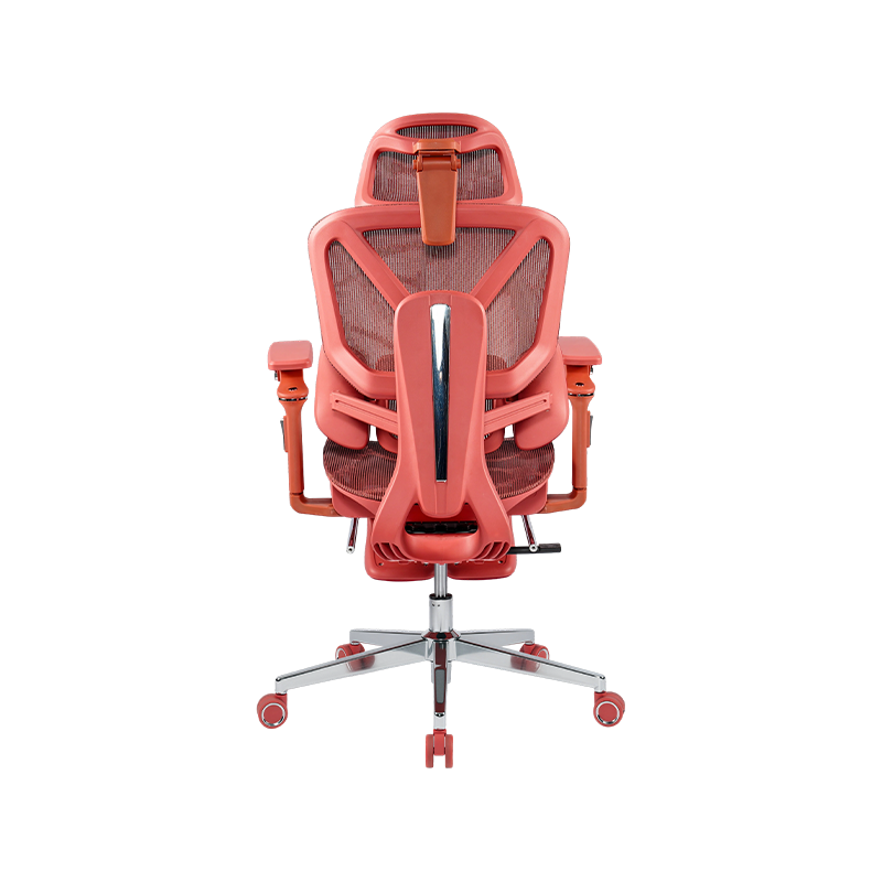 Silla de oficina ergonómica de tela de malla roja<br>3003 con reposabrazos y reposapiés 5D Silla de oficina ergonómica de tela de malla roja<br>3003 con reposabrazos y reposapiés 5D