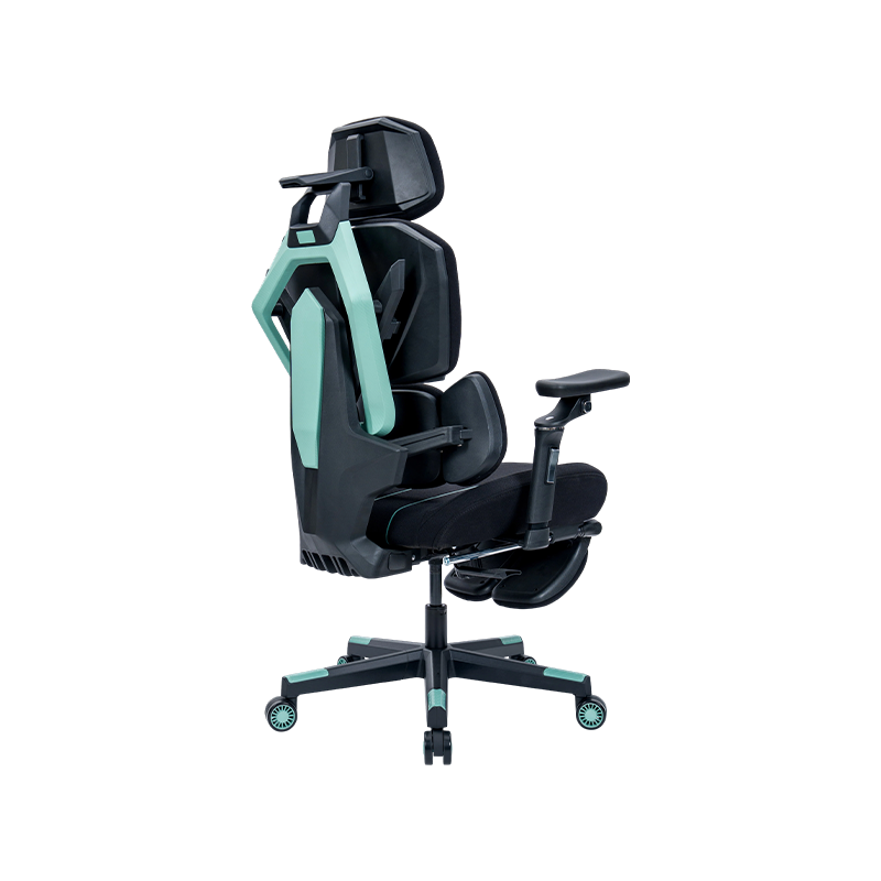 Silla gaming serie Line de tela de algodón negro-verde<br>3002-3 Silla gaming serie Line de tela de algodón negro-verde<br>3002-3