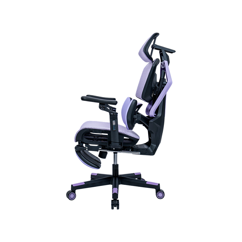 Silla para videojuegos modelo 1002, serie Mesh, negro-púrpura<br>3002-2