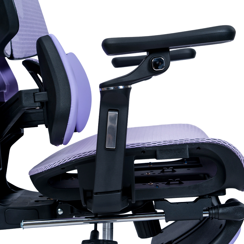 Silla para videojuegos modelo 1002, serie Mesh, negro-púrpura<br>3002-2