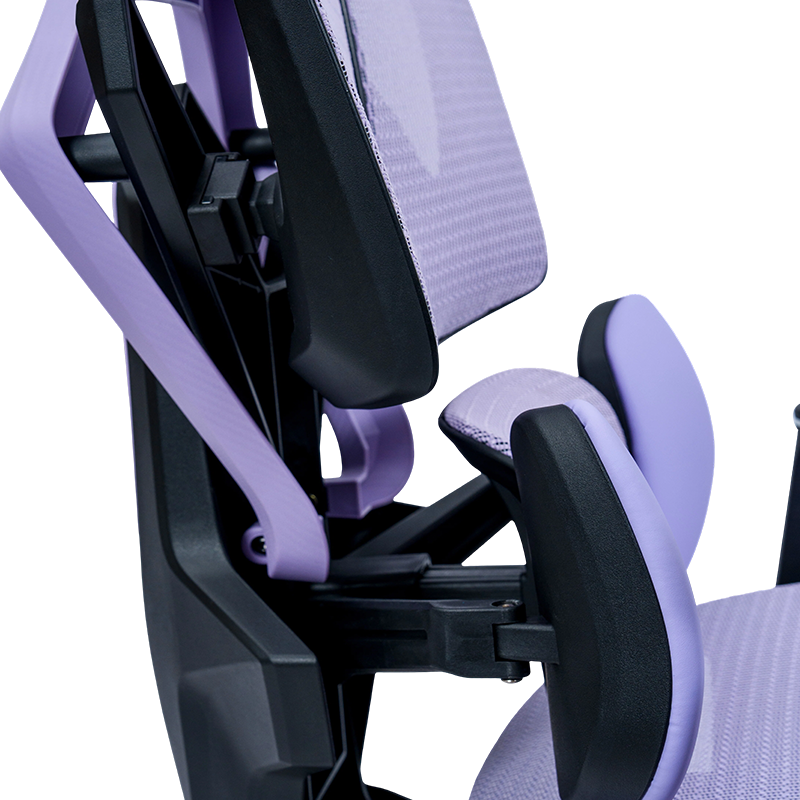 Silla para videojuegos modelo 1002, serie Mesh, negro-púrpura<br>3002-2