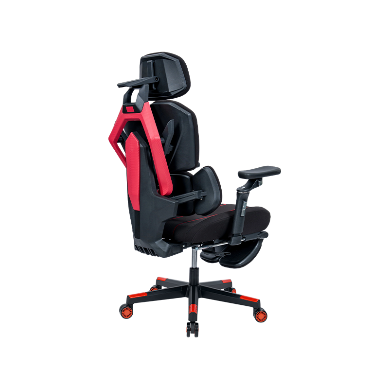 Silla gaming serie Line de tela de algodón 3002-3 negro-rojo Silla gaming serie Line de tela de algodón 3002-3 negro-rojo