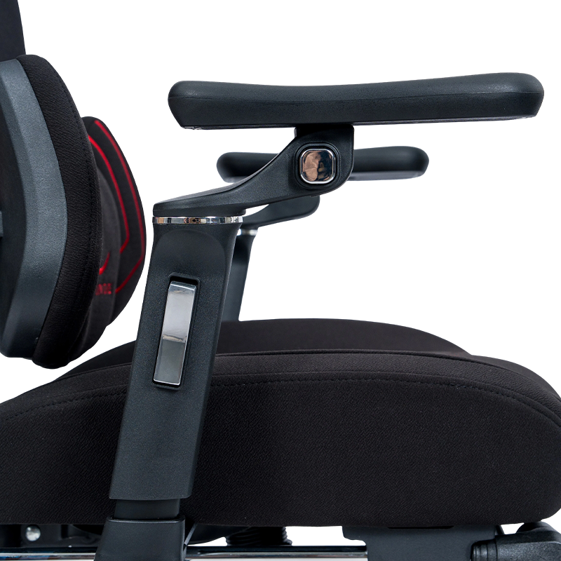 Silla gaming serie Line de tela de algodón 3002-3 negro-rojo Silla gaming serie Line de tela de algodón 3002-3 negro-rojo