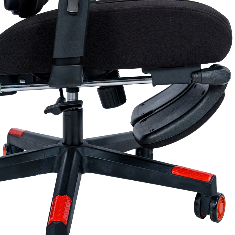 Silla gaming serie Line de tela de algodón 3002-3 negro-rojo Silla gaming serie Line de tela de algodón 3002-3 negro-rojo