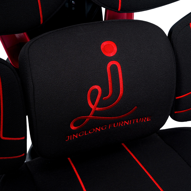 Silla gaming serie Line de tela de algodón 3002-3 negro-rojo Silla gaming serie Line de tela de algodón 3002-3 negro-rojo