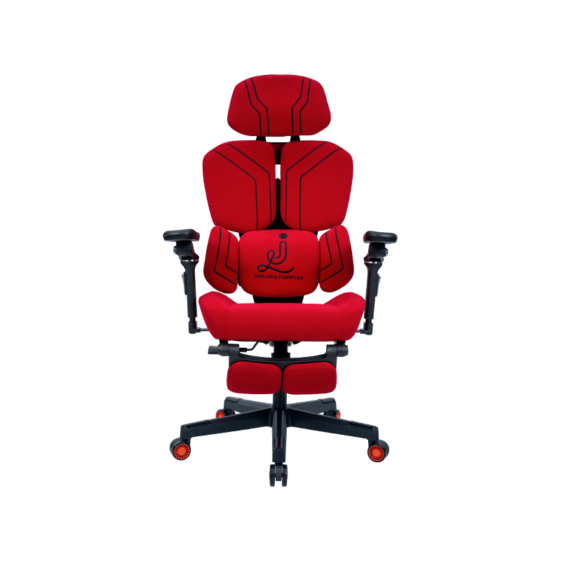 Silla para juegos totalmente roja<br>3002-4 de tela de algodón a todo color
