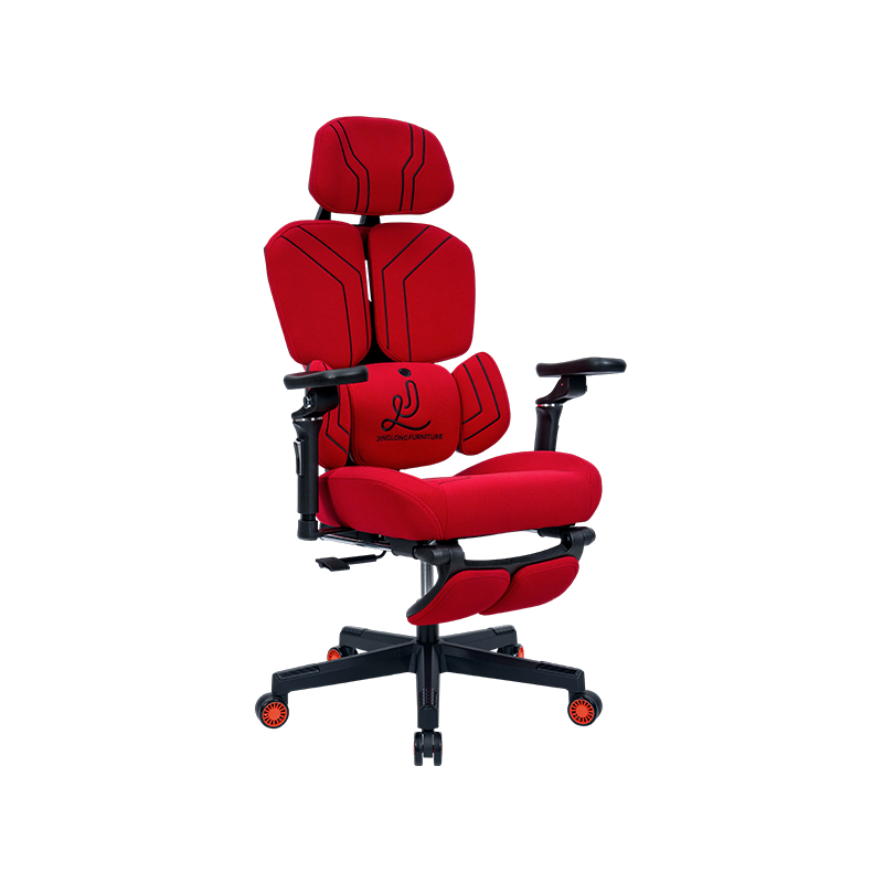 Silla para juegos totalmente roja<br>3002-4 de tela de algodón a todo color