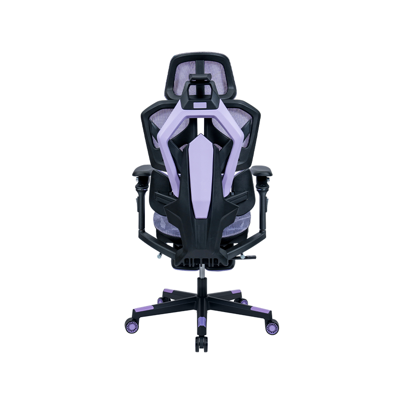 Silla para videojuegos modelo 1001, serie Mesh, negro-púrpura<br>3002-1