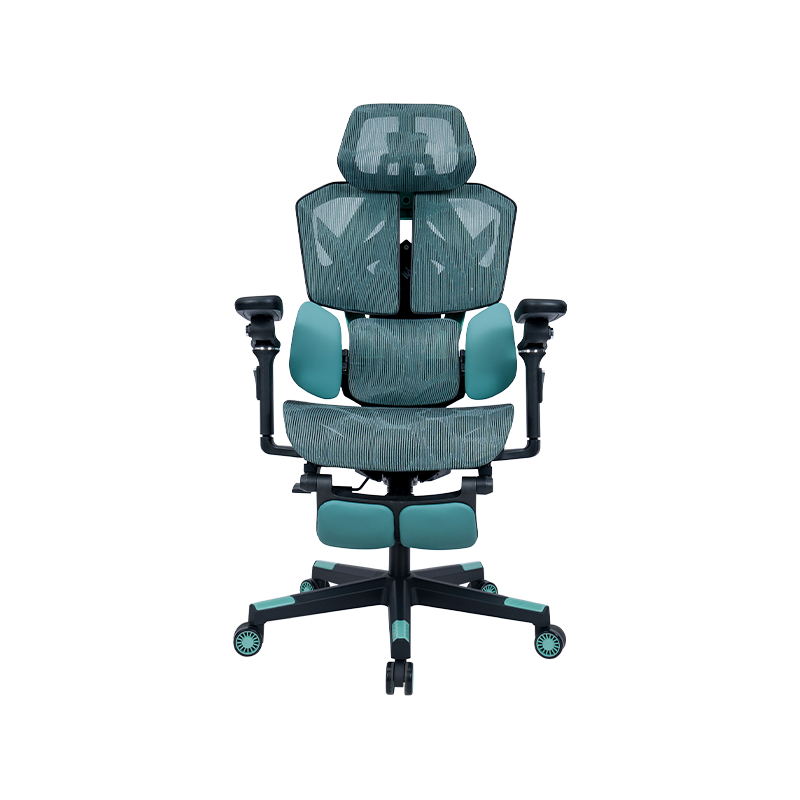 Silla gaming Negro-Verde<br>3002-1 Mesh Series 1001