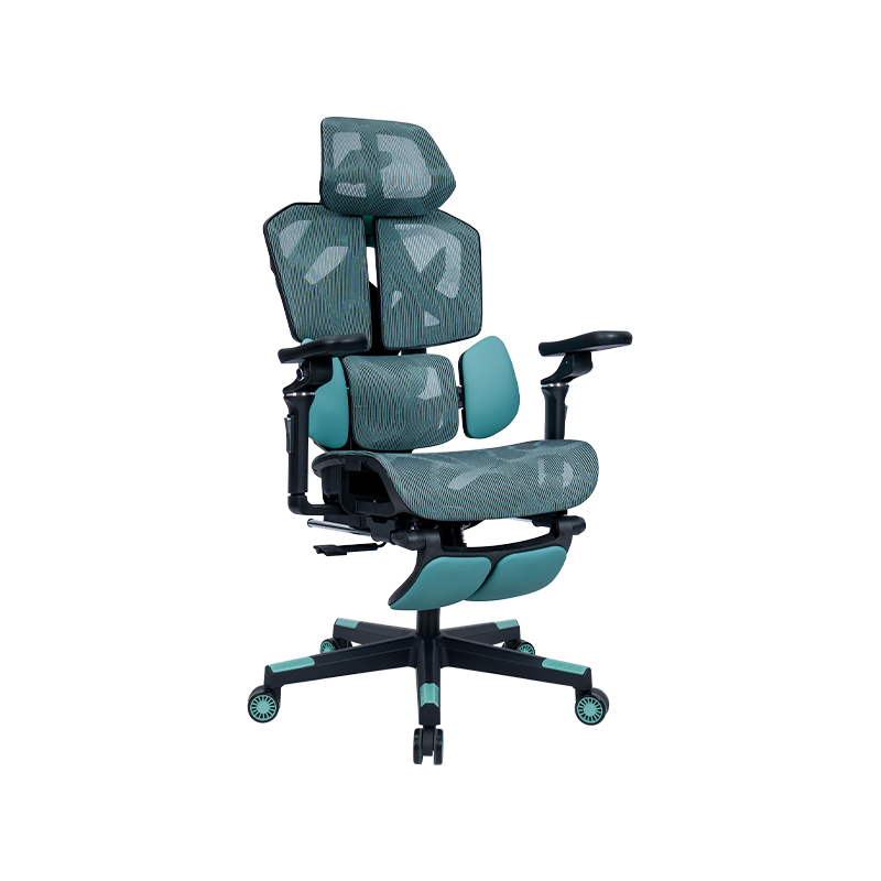 Silla gaming Negro-Verde<br>3002-1 Mesh Series 1001