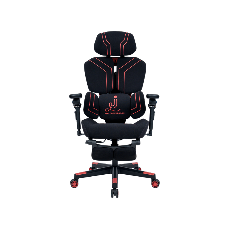 Rojo oscuro<br>3002-3 Silla para videojuegos serie Line de tela de algodón