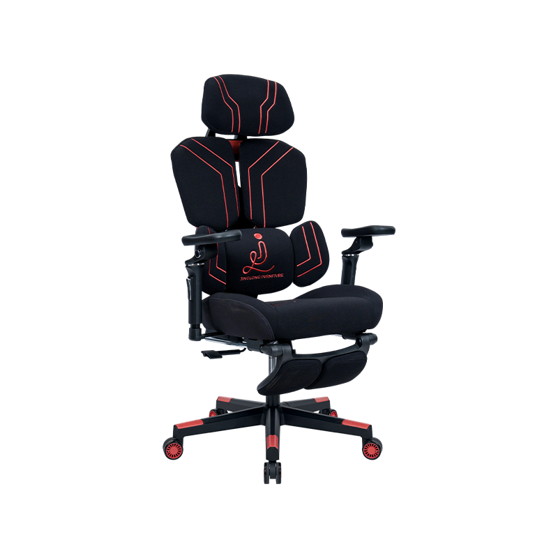 Rojo oscuro<br>3002-3 Silla para videojuegos serie Line de tela de algodón