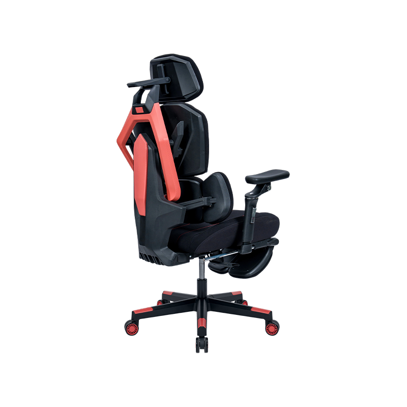 Rojo oscuro<br>3002-3 Silla para videojuegos serie Line de tela de algodón