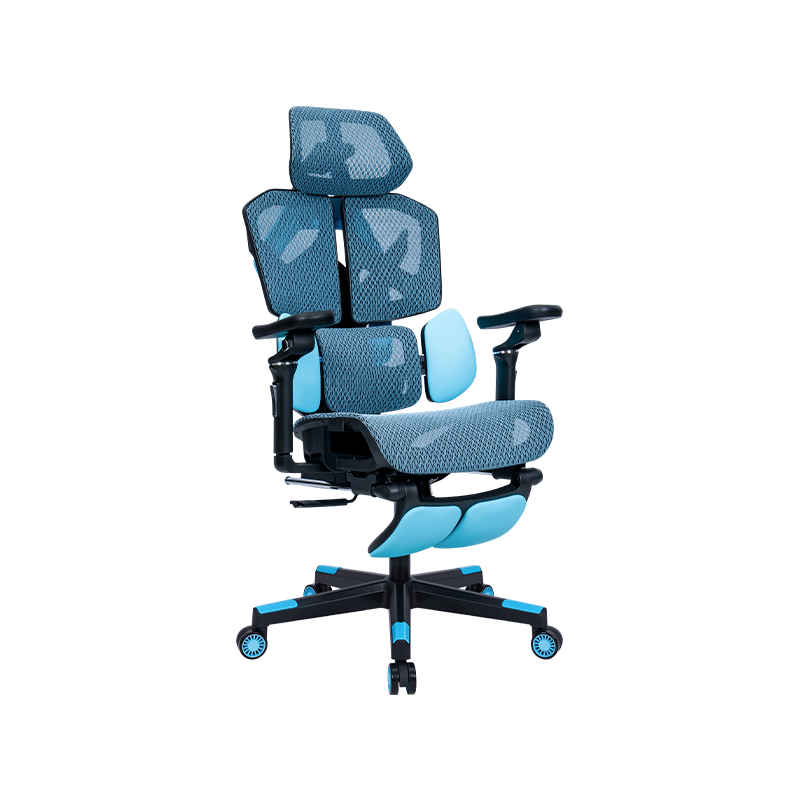 Azul<br>Silla para deportes electrónicos modelo 1002 serie Mesh 3002-2